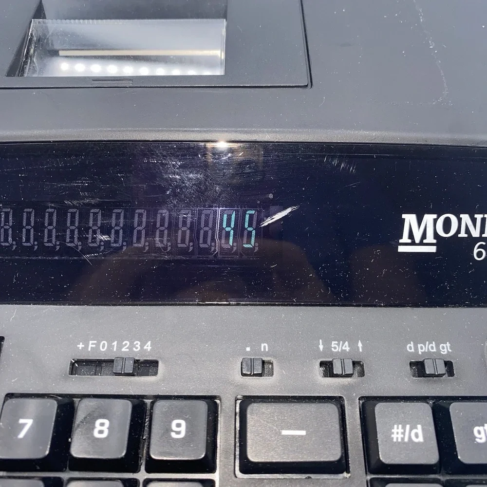 Monroe 6120X  Heavy Duty Print Display Calculator Receipt Machine